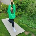 Hemp yoga mat,meditation,sports.Warm organic picnic mat,outdoor recreation.Double-sided linen-hemp blanket with carrying strap.Workout Mat