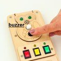 Personalized Busy Board with Light Switch | LED Light Busy Board for Boys | Toddler Gift for 2-Year-Olds