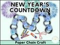 2025 New Years Countdown Paper Chain New Years Eve Kids Craft Simple Homeschool Preschool Fine Motor Scissor Skill New Years Printable NYE