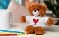 Personalized Stuffed Animals, Valentine Gifts for Kids, Custom Name Plushie, Cute Teddy Bear Toy, Customized Cuddle Buddy