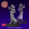 Shiki Human Fighter Fantasy Miniature Dungeons and Dragons Mini RPG Tabletop Miniature DnD Painting Pathfinder 5e DnD | ES