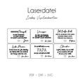 Laser file love business cards | Lasercut | Love message | Message I love you, thank you