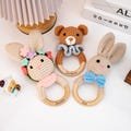 Animal Crochet Baby Rattle,Personalized Crochet Baby Rattle Toy,Baby Shower Gift, Baby Rattle Grasping Toy,Newborn Gift,Baby Keepsake Gift