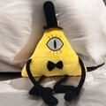 Bill Cipher Plushy, Gravity Falls Inspired Triangle Demon, Quirky Cartoon Character Plush, Perfect Gift for Gravity Falls Fans