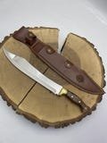 Handmade Machete Knife With Leather Sheath Hunting Gifts For Boyfriend Full Tang Machete For Bushcraft Outdoor Camping Survival Gift For Man