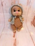 Handmade Crochet Hamster or Teddy Bear;  Ideas Gifts for Birthday; Adorable Holiday Decoration; Unique Present For Children And Loved Ones