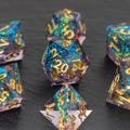 DnD Dice Set Turquoise | Handcrafted Resin | For D&D RPG Tabletop Games | d20 Perfect Gift | Premium Dice Case