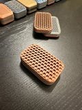 The Retro Flat Verkk Fidget Slider 3 click (Copper composite / Stainless steel composite) Crunchy / EDC