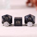 Custom Wedding Dice Set - Engagement Gift, DM Gifts, Valentines Day Gift, Anniversary Gifts, Dnd Dice Set, D20 Holder