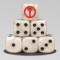 D6 dice Blue Alien Army , T' dice Au, War Suit Aliens dice, Pathfinders, table top dices, Wargames dices, Skirmish, rol dices.