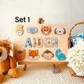 Custom Name Puzzle With Animals, Puzzle Tigger, Bear, Dog, Cat, Fox, Monkey, Dinosaur, Giraffe, Elephant, Puzzle For Kid.