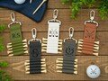 Personalized Golf Tee Tag,Custom Golf Tee Holder with Tees,Engraved Leather Golf Bag Tag,Golf Accessories Gift for Golf Lover,Groomsmen Gift