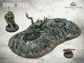 Wounded Hill - Trench Crusade Terrain, painted crater, battle-ready, wargaming terrain, scenery for dystopian RPG and war games