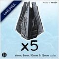 Drop-pod Blood Angels (close version) x5 - Imprimé en résine 6mm 8mm 10mm 12mm Grimdark SciFi Epic Science-Fiction Proxy Armageddon