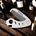Personalized COMB groomsman gift custom groomsman gift beard  metal beard comb gift for barber beard gift gift for him custom engraved comb