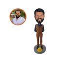 Personalized Construction Worker Custom Bobblehead – Unique Handmade Gift for Builders and Contractors, Made to Order from Your Photo