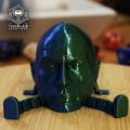 Rocky Fidget Buddy | 3D-Printed Desk Toy with Hands and Movable Feets | Dwayne Johnson | Multicolor | Poison