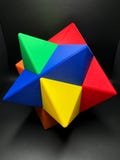 6 Piece Star Burr Puzzle - 3D Printed Quality Gift for Teachers, Students & Home Décor - Unique Art Piece for Him or Her