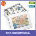 Jigsaw Puzzle 500 Pieces with Tin Map of Jesus' Ministry in Israel Perfect Bible Maps for Study and Teaching