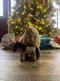Cowhide Stuffie Horse