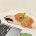 Funny Capybara Snap Wrap Wristband Toy for Kids and Adults, Kawaii Plush Capybara Doll Clap Circle Bracelet, Cute Gift and Accessory