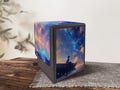 MTG/TCG Deck Box- Anime Style, 170+ Storage Card Box, Custom Leather Box, Strong Magnet Magic Gathering Deck Box.