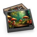 Enchanted Forest Magical Mushrooms Puzzle, Fairy Dust, Jigsaw Game, Mind Challenge, Family Activity, Stress Relief Games