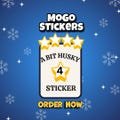 A Bit Husky Mono Go Stickers 4 Star Set 9 - Mono Go Cards Jingle Joy Album Completely