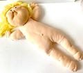 m549 Vintage Girl Doll Yellow Loop Hair Blue Eyes No Outfits