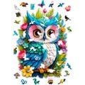 Wooden jigsaw puzzle an OWL 305 elements - premium unique jigsaw puzzles with whimsies - PUZZLED