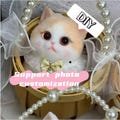 DIY sticky TPR cute cat stress-relieving soft rubber toy,mini decompression squeezing toy random  widget paw shaped squeeze