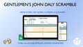 Gentlemen's John Daly Golf Scramble Scorecard, 4 Players/team, Max 4 Teams, Max 16 Players, 9-18 Holes