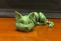 3D Printed Articulated Cat – Unique and Fun Desk Toy, Perfect Gifts for Kids and Cat Lovers, Flexible and Playful Figurine
