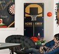 Mega Craft Basketball Hoop Metal Wall Game, Indoor Basketball Game, Metal Home Decor, Gift for Family, Basketball for Schools,Christmas Gift