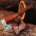 Viking Hand Forged Axe RAGNAR, Viking axe made with Carbon Steel, Personalized Hatchet, Viking Hatchet, Bearded Axe, Best Gift For Him/her