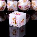 Blush Alchemy • 7-Piece Resin Dice Set DnD Dice Set for D&D Gifts, Full Dungeons and Dragons Dice Set for DnD Gifts, Liquid Core