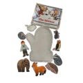 the mitten resin book set, reading, writing, alphabet, characters, winter, school, teacher, gift