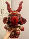 Custom Handmade Crochet Large Baphomet Plushie - Goth Plushie, Occult Decor, Mystical Art CUSTOM PLUSHIE