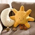 Plush Sun & Moon, Adorable Celestial Duo Plushies, Cozy Day And Night Set for Space Enthusiasts, Home Decor For Space Lovers