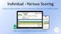 Individual Golf Scorecard, Various Scoring Options, 9-18 Holes