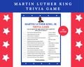 Martin Luther King Trivia Game - MLK Day Trivia - Classroom Activity - Classroom Learning - Teacher Resrouce - Black History Month Activity