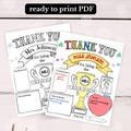 Teacher Appreciation, Printable Teacher Appreciation Week Gift, Thank You Teacher Gifts Coloring Pages School Kids, Instant Digital Download