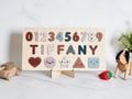 Personalized Wooden Name Puzzle, Unique Handmade Wooden Toy, Toddler Custom Gift, Birthday Gift, Toys And Games