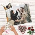 Personalized Couples Photo Puzzle Custom Picture Jigsaw | Romantic Valentine's Day Gift for Couple, Boyfriend, Girlfriend, Partner, Her, Him