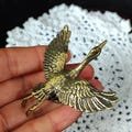 Exquisite Brass Wild Goose Statue,Wild animal Lucky Brass Home Desk Ornament Decor Miniature Feng shui  Antique Meditation Serene Figurine