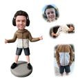 Custom Bobblehead from Photo, Personalized Handmade Figurine Gift, Unique Miniature Keepsake for Kids, Teens, or Special Occasions