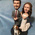Custom Family Bobbleheads, Create My Own Family Bobblehead, Family Of Bobbleheads with dog ot cat , Custom Parents With Kids Bobbleheads