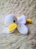 Crochet Mallard Duck Snuggler Lovey for Baby Finished Crochet Toy