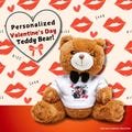 Personalized Valentine's Day Teddy Bear with Custom Photo T-Shirt – Soft, Cuddly, and Heartwarming Gift