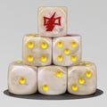 D6 dice Speed Knights Army , White dice Scars, Thunder dice, table top dices, Wargames dices, Skirmish, rol dices, 40K dice.